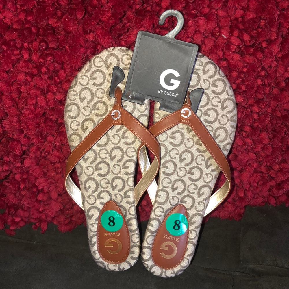 BRAND NEW Guess Flip Flops